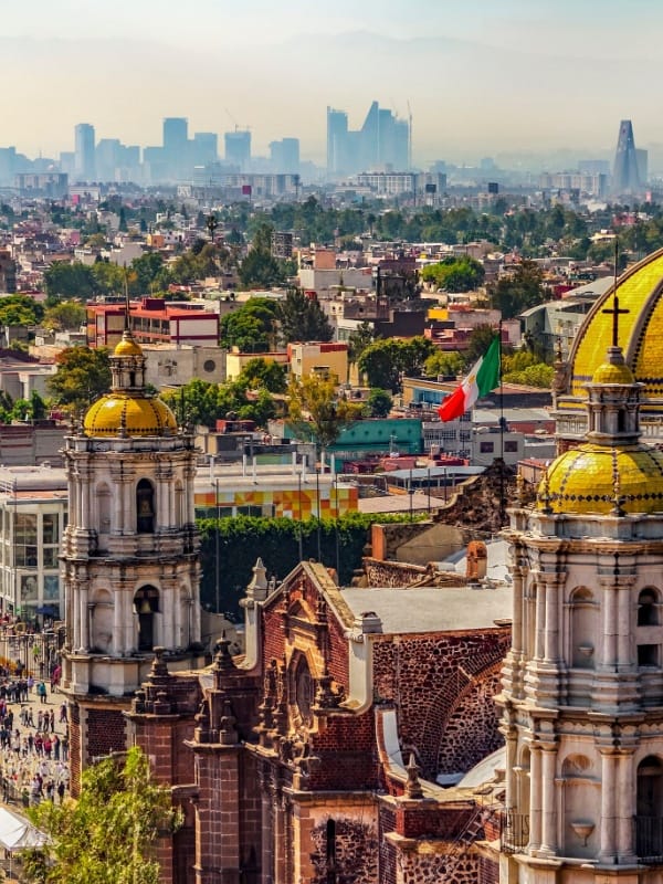 imagen representativa e la introduccion a México,mostrando su diversidad cultural geografica y arquitectonica