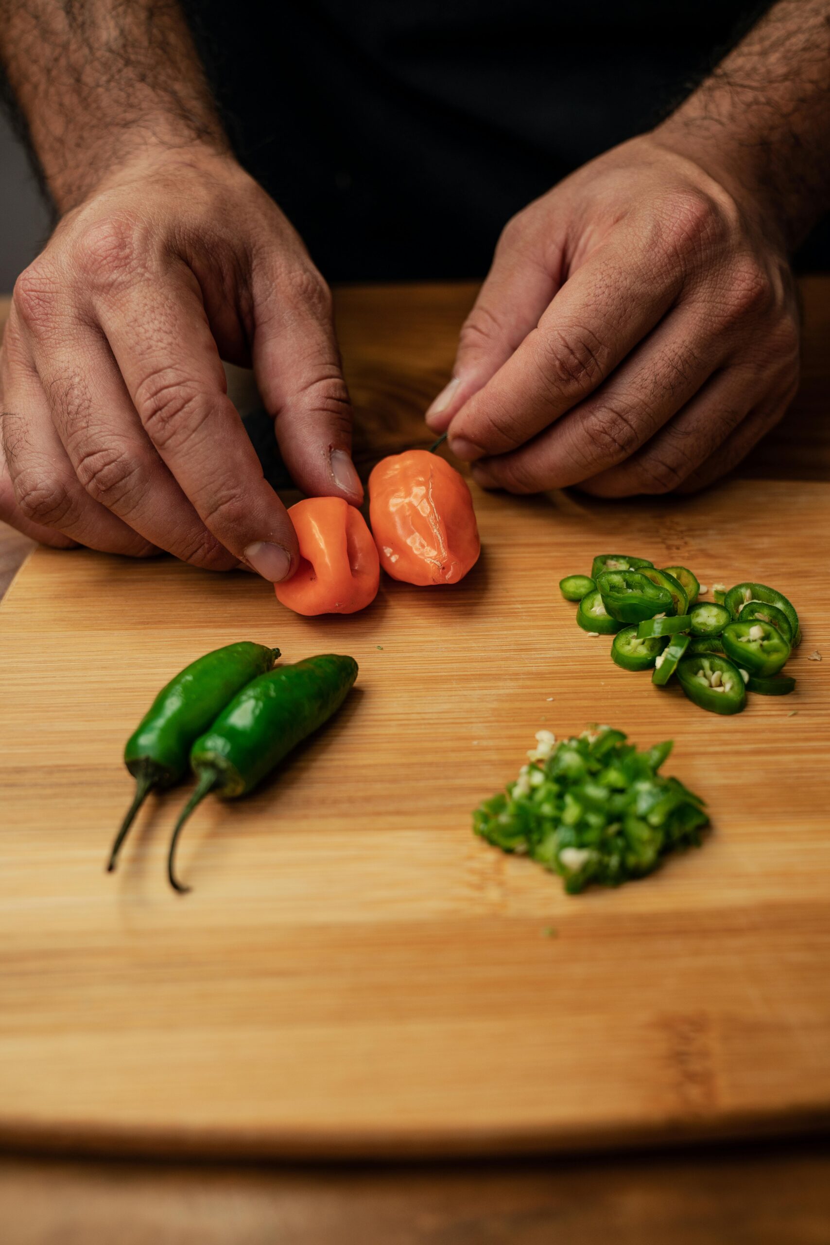 diferentes tipos de chile representando los diferentes chiles de méxico