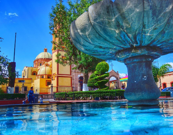 vistas de la plaza de tlaxco en tlaxcala