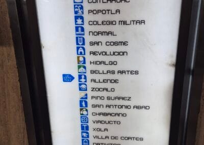 LISTA DE TODAS LAS PARADAS DEL METRO DE CDMX