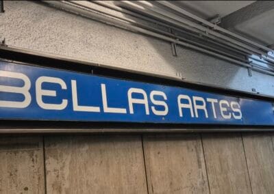 parada de bellas artes linea azul de cdmx